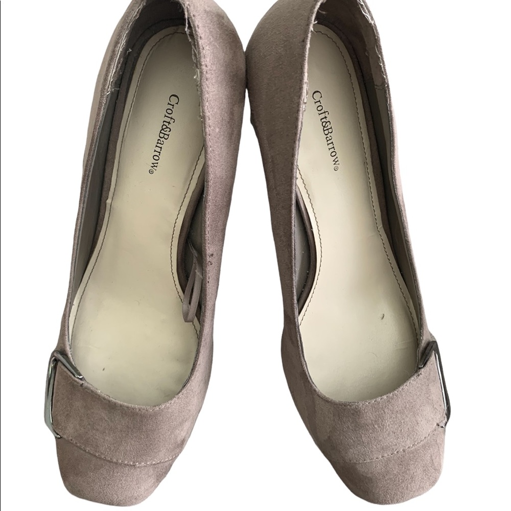 Croft & Barrow Dress Pumps Heels Gray Size 9